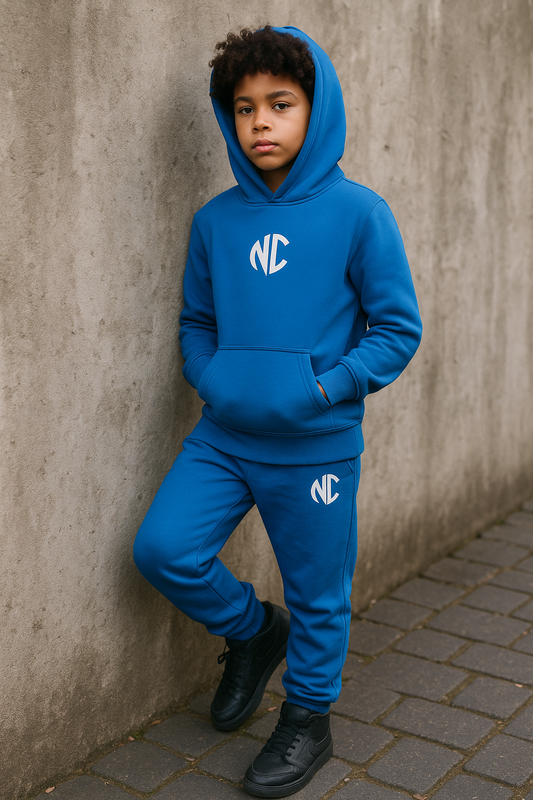 Kids Intenseblue NC Fluffy Set Hoodie & Broek