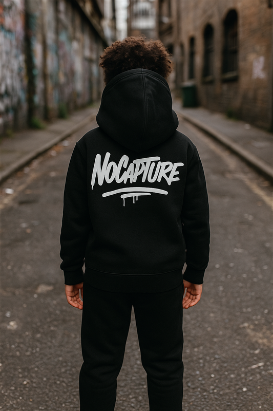 Kids Black NC Fluffy Set Hoodie & Broek